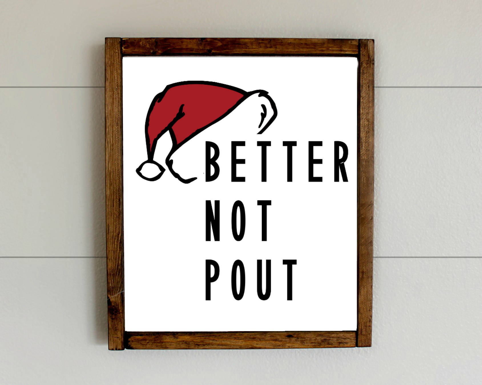 You Better Not Pout Christmas Card 
