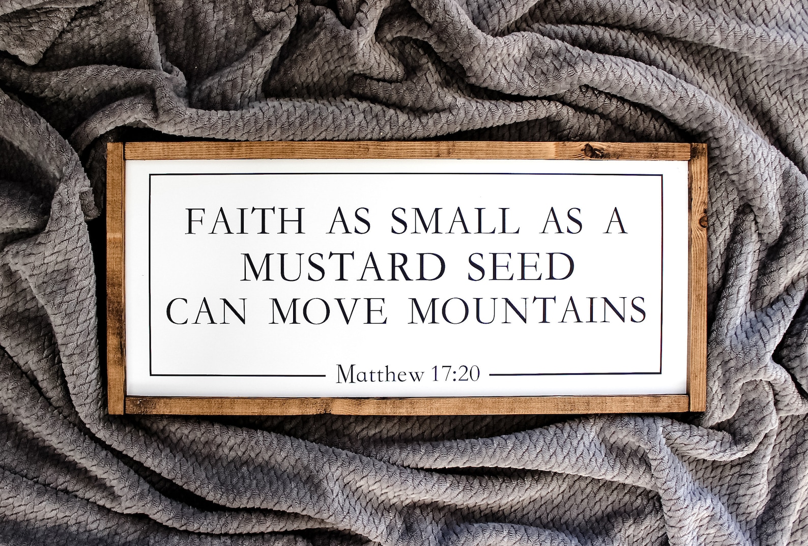 Faith as Small as a Mustard Seed Can Move Mountains Sign LDS Etsy