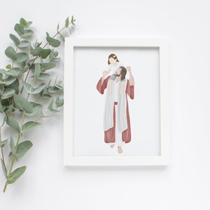 Carried In His Love | I am a Child of God | Jesus Painting | LDS art | Come follow Me | Jesus Watercolor | Jesus with Child | LDS Baptism