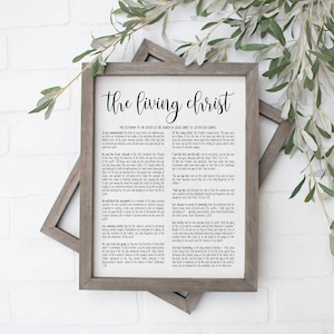 The Living Christ Printable | The Living Christ | Peace In Christ | LDS | LDS Art | Mormon |