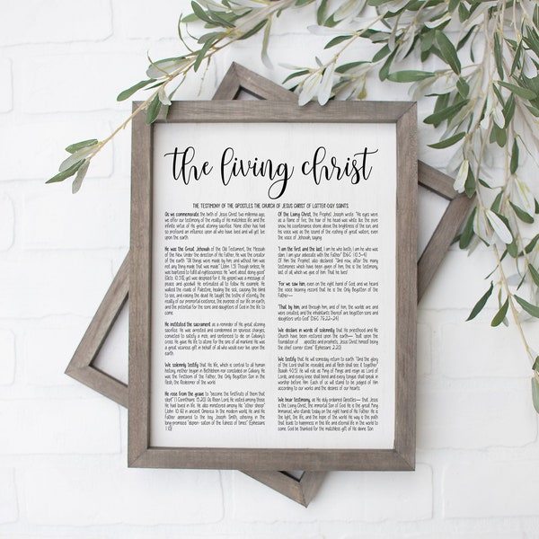 The Living Christ Printable | The Living Christ | Peace In Christ | LDS | LDS Art | Mormon |