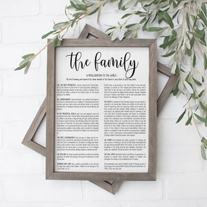 The Family A Proclamation to the World | Families are Forever | Family Proclamation | LDS Quote | LDS | LDS Art | Mormon | Mormon Art