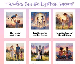 Families Can Be Together Forever | LDS Primary Song Visual Aid | Singing Time Flipchart | 2026 LDS Primary Singing Time | Song Posters