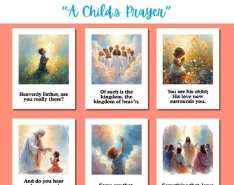 A Child's Prayer | LDS Primary Song Visual Aid | Singing Time Flipchart | 2026 LDS Primary Singing Time | Primary Song Posters