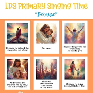 Da | SHAWNA EDWARDS | LDS Primäres Songbild | Singende Zeit Flipchart | Primäre Singezeit | Primäre Song Poster