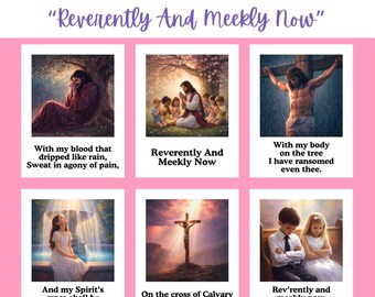 Reverently And Meekly Now | LDS Primary Song Visual Aid | Singing Time Flipchart | Lds singing time | 2026 Lds Primary Singing Time