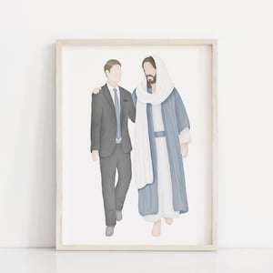 Go Forth with Faith | LDS Missionary | Called to Serve | Jesus Painting | Come follow Me | I am a Child of God | LDS | LDS Art | Mormon