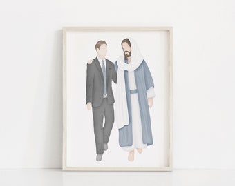 Go Forth with Faith | LDS Missionary | Called to Serve | Jesus Painting | Come follow Me | I am a Child of God | LDS | LDS Art | Mormon