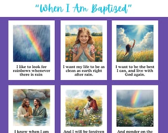 When I Am Baptized | NEW VERSION | LDS Primary Song Visual Aid | Singing Time Flipchart | Lds singing time | 2026 Lds Primary Singing Time