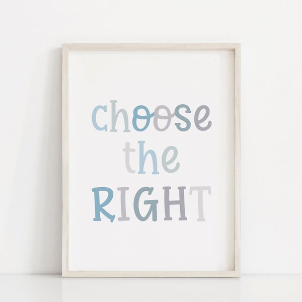 Choose The Right | LDS Quote | Lds Primary | Lds Primary Art | CTR | I am a child of God | LDS Primary 2023 | Lds nursery art | Lds Art