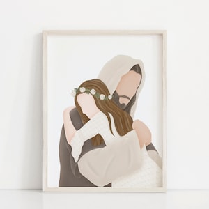 Perfect Love | Come Follow Me | Jesus and Children | Lds Baptism | I am a Child of God | Lds Baptism Gift | Jesus Painting | LDS art | CTR