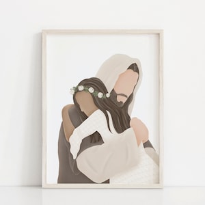 Perfecte liefde | Kom volg mij | Jezus en kinderen | Lds Doop | Ik ben een Kind van God | Lds Doopgeschenk | Jezus schilderij | LDS kunst | CTR