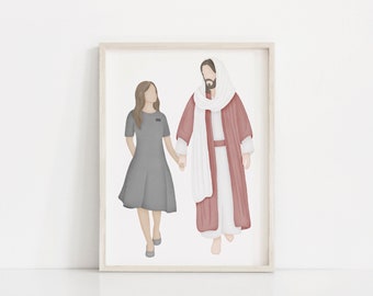 Go Forth with Faith | LDS Missionary | Called to Serve | Jesus Painting | Come follow Me | I am a Child of God | LDS | LDS Art | Mormon