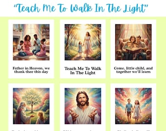 Teach Me To Walk In The Light | LDS Primary Song Visual Aid | Singing Time Flipchart | Lds singing time | 2026 Lds Primary Singing Time