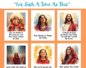 For Such A Time As This | SHAWNA EDWARDS | LDS Primary Song Visual | Singing Time Flipchart | Primary Singing Time | Primary Song Posters