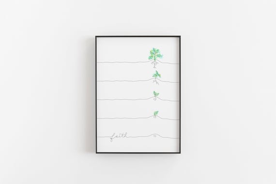Faith is Like a Little Seed Faith Art Lds Quotes Book of - Etsy
