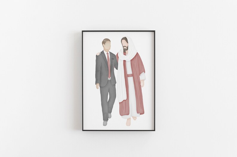 Go Forth with Faith | LDS Missionary | Called to Serve | Jesus Painting | Come follow Me | I am a Child of God | LDS | LDS Art | Mormon image 4