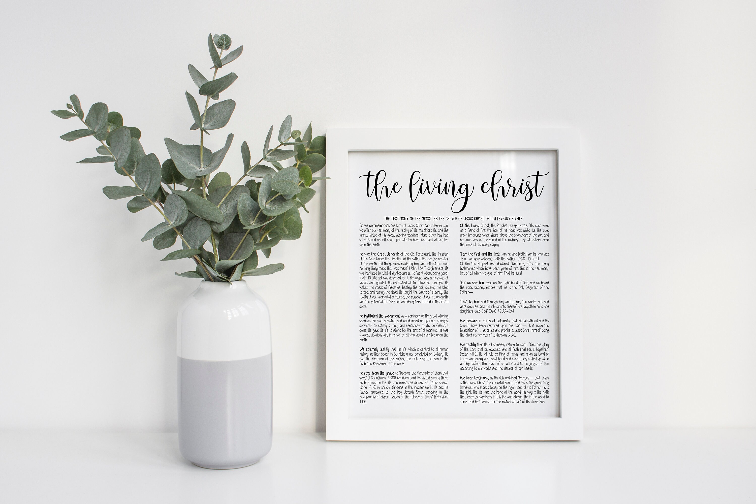 The Living Christ Printable the Living Christ Peace in | Etsy