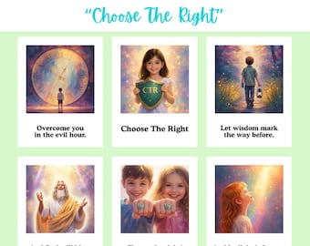 Choose The Right | LDS Primary Song Visual Aid | Singing Time Flipchart | Lds singing time | 2026 Lds Primary Singing Time