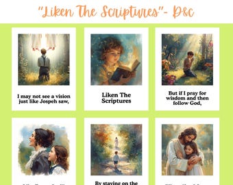 Liken The Scriptures D&C VERSION | Shawna Edwards | Lds Primary Song Visual | Singing Time Flipchart | Primary Singing Time Poster