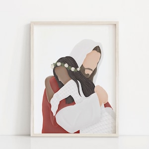 Perfect Love | Come Follow Me | Jesus and Children | Lds Baptism | I am a Child of God | Lds Baptism Gift | Jesus Painting | LDS art | CTR
