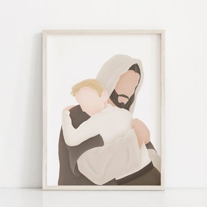 Perfecte liefde | Kom volg mij | Jezus en kinderen | Lds Doop | Ik ben een Kind van God | Lds Doopgeschenk | Jezus schilderij | LDS kunst | CTR