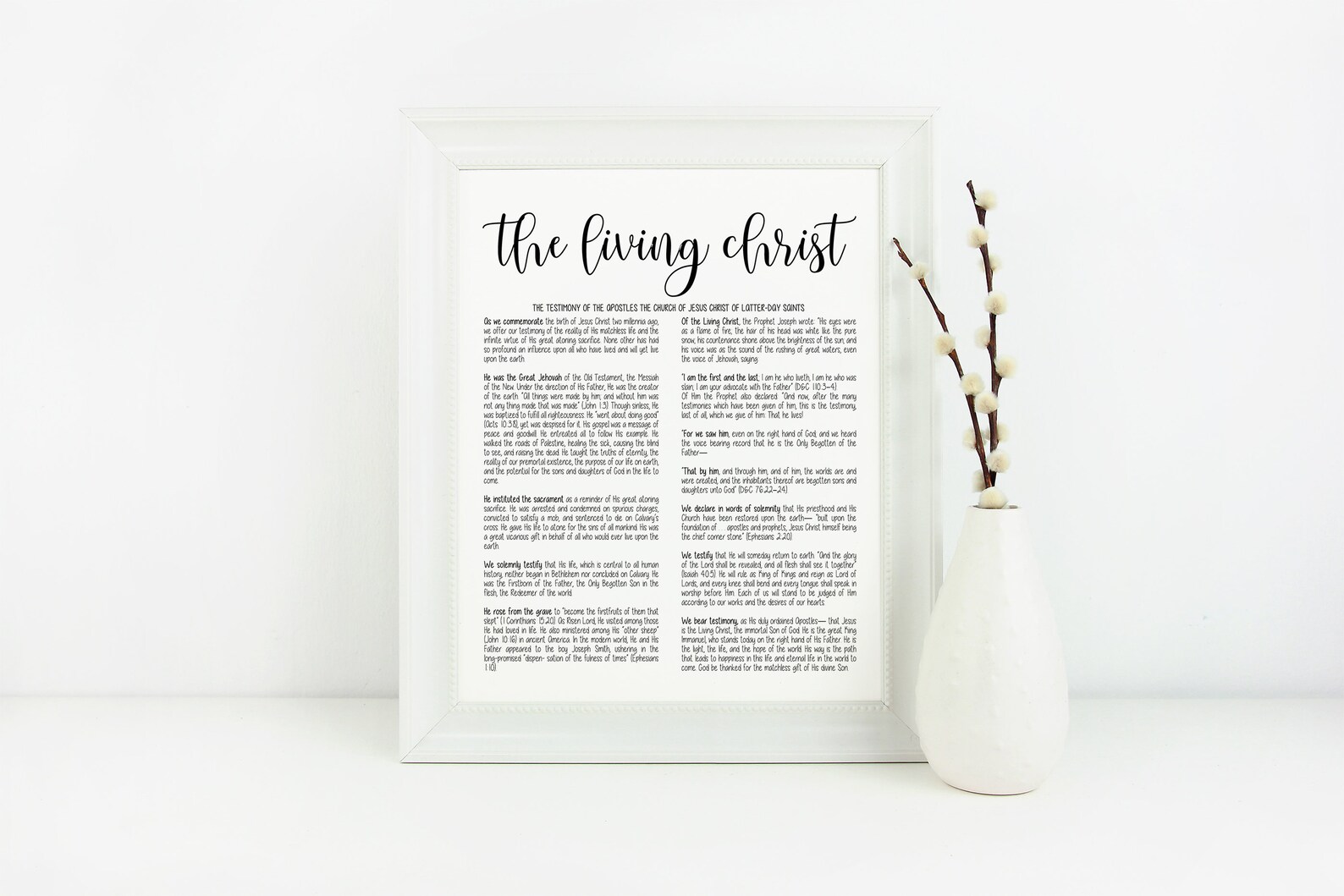The Living Christ Printable the Living Christ Peace in | Etsy