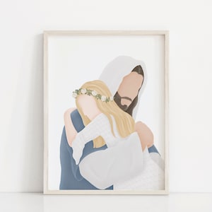 Perfect Love | Come Follow Me | Jesus and Children | Lds Baptism | I am a Child of God | Lds Baptism Gift | Jesus Painting | LDS art | CTR
