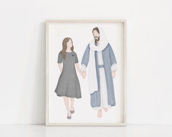Go Forth with Faith | LDS Missionary | Called to Serve | Jesus Painting | Come follow Me | I am a Child of God | LDS | LDS Art | Mormon