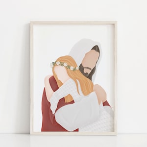 Perfect Love | Come Follow Me | Jesus and Children | Lds Baptism | I am a Child of God | Lds Baptism Gift | Jesus Painting | LDS art | CTR