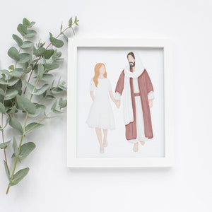 Glaube in jede Fußstapfen | Jesus Gemälde | Frieden in Christus | Komm folge mir | Ich bin ein Kind Gottes | LDS | LDS Kunst | | Kunst von 1920