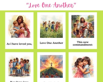Love One Another | LDS Primary Song Visual Aid | Singing Time Flipchart | Lds singing time | 2026 Lds Primary Singing Time