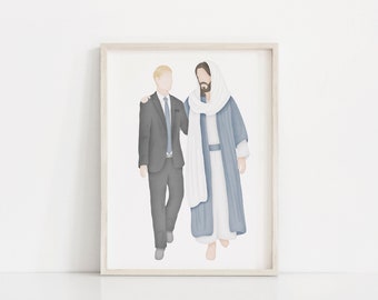 Go Forth with Faith | LDS Missionary | Called to Serve | Jesus Painting | Come follow Me | I am a Child of God | LDS | LDS Art | Mormon