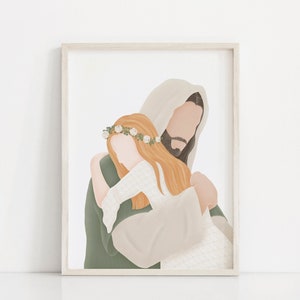 Perfect Love | Come Follow Me | Jesus and Children | Lds Baptism | I am a Child of God | Lds Baptism Gift | Jesus Painting | LDS art | CTR
