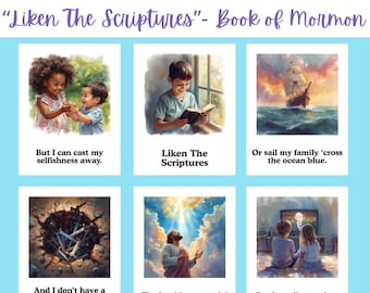 Liken The Scriptures BOOK of MORMON VERSION | Shawna Edwards | Lds Primary Song Visual | Singing Time Flipchart | Singing Time Poster