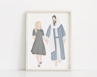 Go Forth with Faith | LDS Missionary | Called to Serve | Jesus Painting | Come follow Me | I am a Child of God | LDS | LDS Art | Mormon