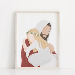 Perfecte liefde | Kom volg mij | Jezus en kinderen | Lds Doop | Ik ben een Kind van God | Lds Doopgeschenk | Jezus schilderij | LDS kunst | CTR