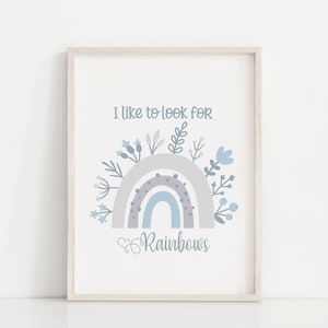 I Like To Look For Rainbows | LDS Quote | Lds Baptism | LDS Baptism gift | Lds Primary Art | I am a child of God | Lds Primary | Lds Art
