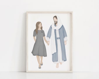 Go Forth with Faith | LDS Missionary | Called to Serve | Jesus Painting | Come follow Me | I am a Child of God | LDS | LDS Art | Mormon
