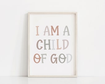 I Am A Child Of God | LDS Quote | LDS Primary | Lds Primary Art | I am a child of God | LDS Primary 2023 | Lds Art