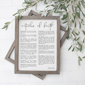 Articles of Faith | LDS Quote | Lds Scripture | LDS | LDS Art | Mormon | Mormon Art | Lds decor
