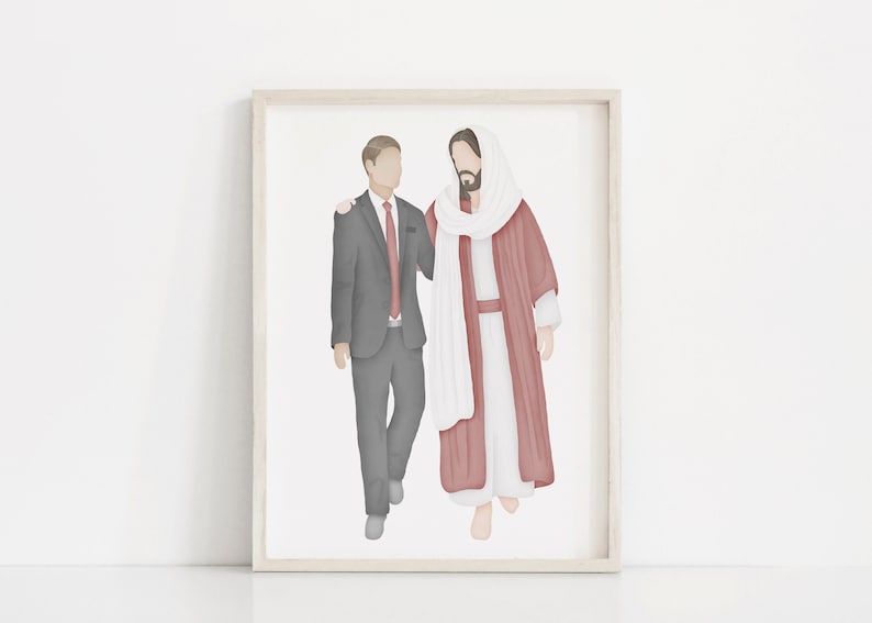 Go Forth with Faith | LDS Missionary | Called to Serve | Jesus Painting | Come follow Me | I am a Child of God | LDS | LDS Art | Mormon image 1