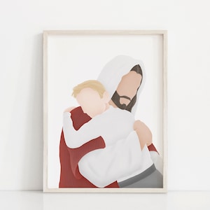 Perfect Love | Come Follow Me | Jesus and Children | Lds Baptism | I am a Child of God | Lds Baptism Gift | Jesus Painting | LDS art | CTR