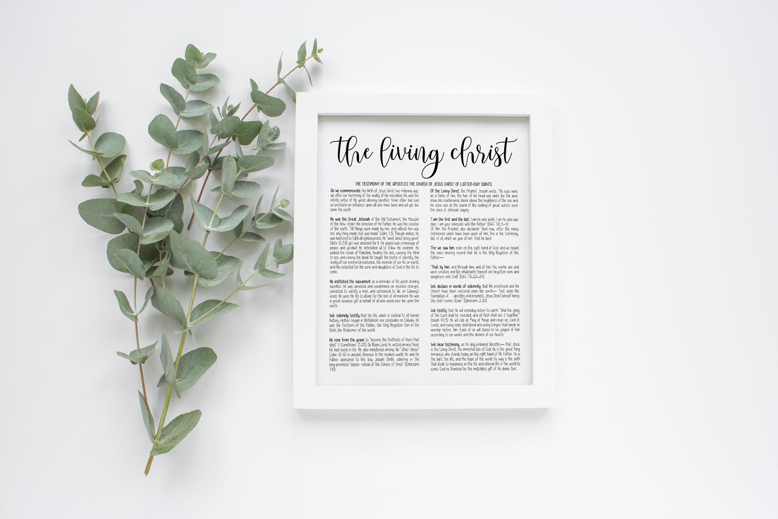 The Living Christ Printable the Living Christ Peace in | Etsy