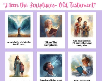 Liken The Scriptures OLD TESTAMENT VERSION | Shawna Edwards | Lds Primary Song Visual | Singing Time Flipchart | Primary Singing Time Poster