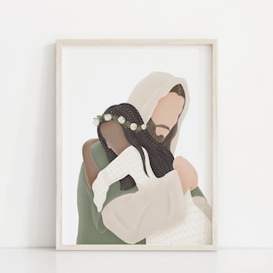 Perfect Love | Come Follow Me | Jesus and Children | Lds Baptism | I am a Child of God | Lds Baptism Gift | Jesus Painting | LDS art | CTR