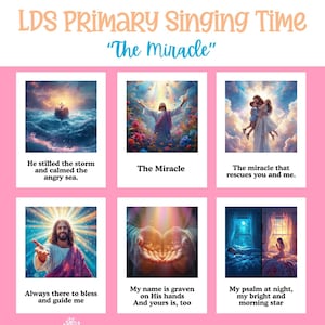 The Miracle | SHAWNA EDWARDS | LDS Primary Song Visual | Singing Time Flipchart | Primary Singing Time | Primary Song Posters