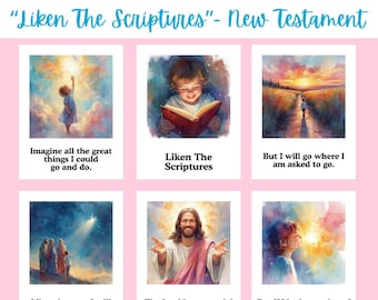 Liken The Scriptures NEW TESTAMENT VERSION | Shawna Edwards | Lds Primary Song Visual | Singing Time Flipchart | Primary Singing Time Poster
