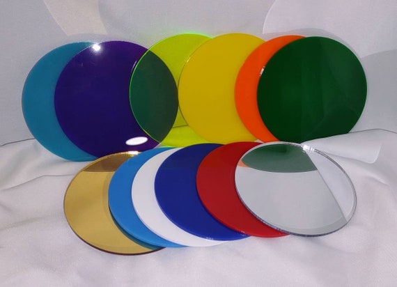 24 Acrylic Discs Variety Pack 4 Diameter 