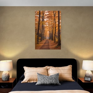 Impresión de cartel de paisaje de otoño, arte de pared de otoño, cartel de otoño, escena de paisaje de otoño, arte de pared, arte de cartel, cartel enrollado, decoración del hogar de otoño